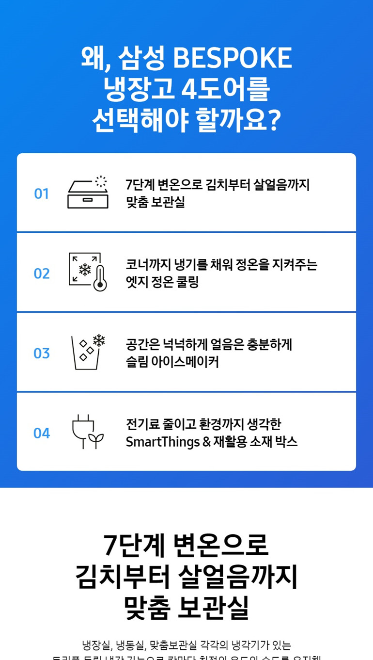 Bespoke 냉장고 875L (글라스 도어, 에너지효율 2등급, 23년형)