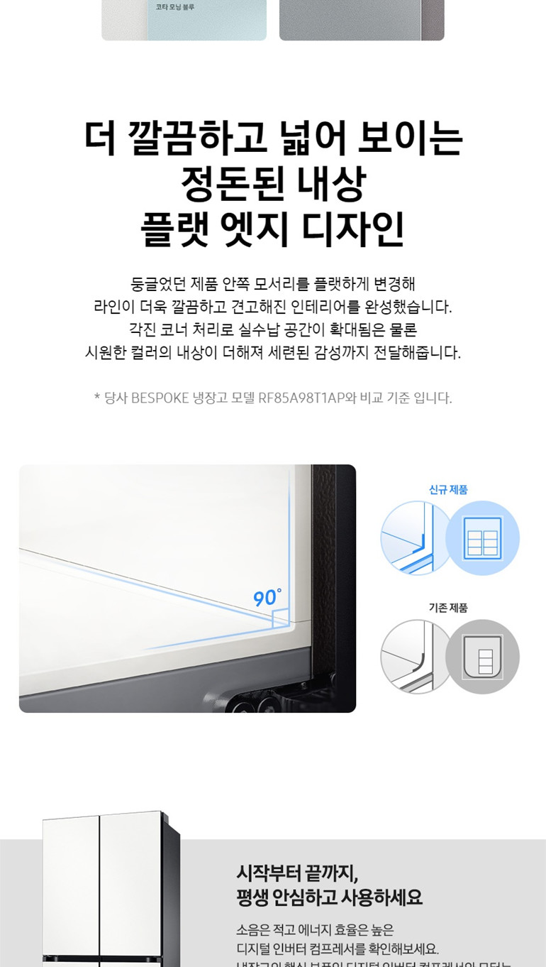 Bespoke 냉장고 875L (글라스 도어, 에너지효율 2등급, 23년형)