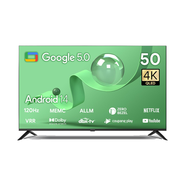 2024 QLED TV 50인치 (스마트 구글 5.0, OS 안드로이드 14)