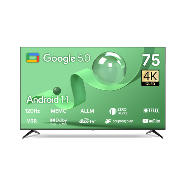 2024 QLED TV 75인치 (스마트 구글 5.0, OS 안드로이드 14)