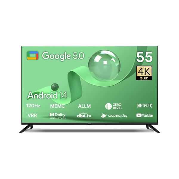 2024 QLED TV 55인치 (스마트 구글 5.0, OS 안드로이드 14)